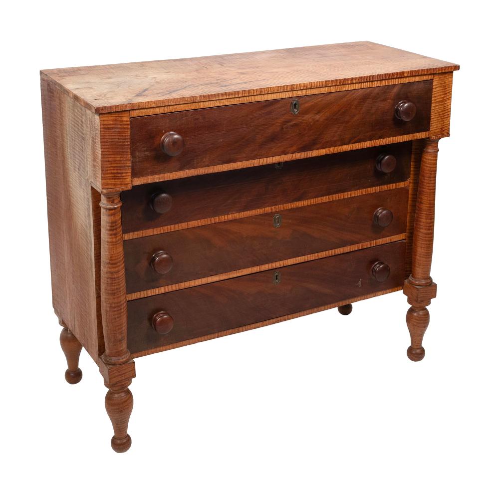 SHERATON CHEST OF DRAWERS NEW ENGLAND,