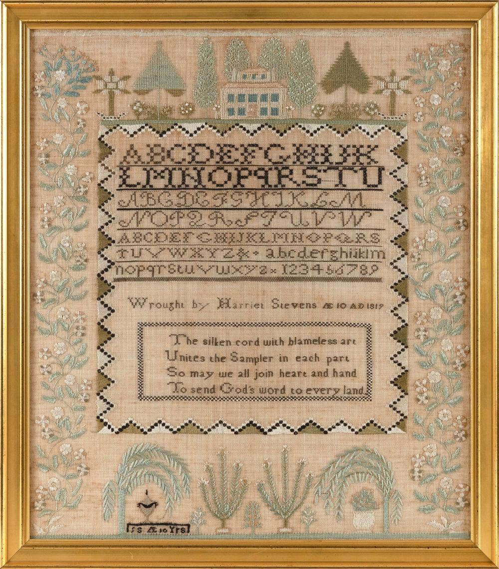 MASSACHUSETTS NEEDLEWORK SAMPLER 3b3560