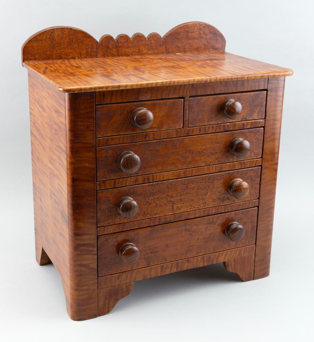 DIMINUTIVE FIVE DRAWER CHEST POSSIBLY 3b3596
