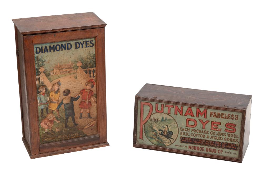 TWO ADVERTISING DISPLAY CASES EARLY