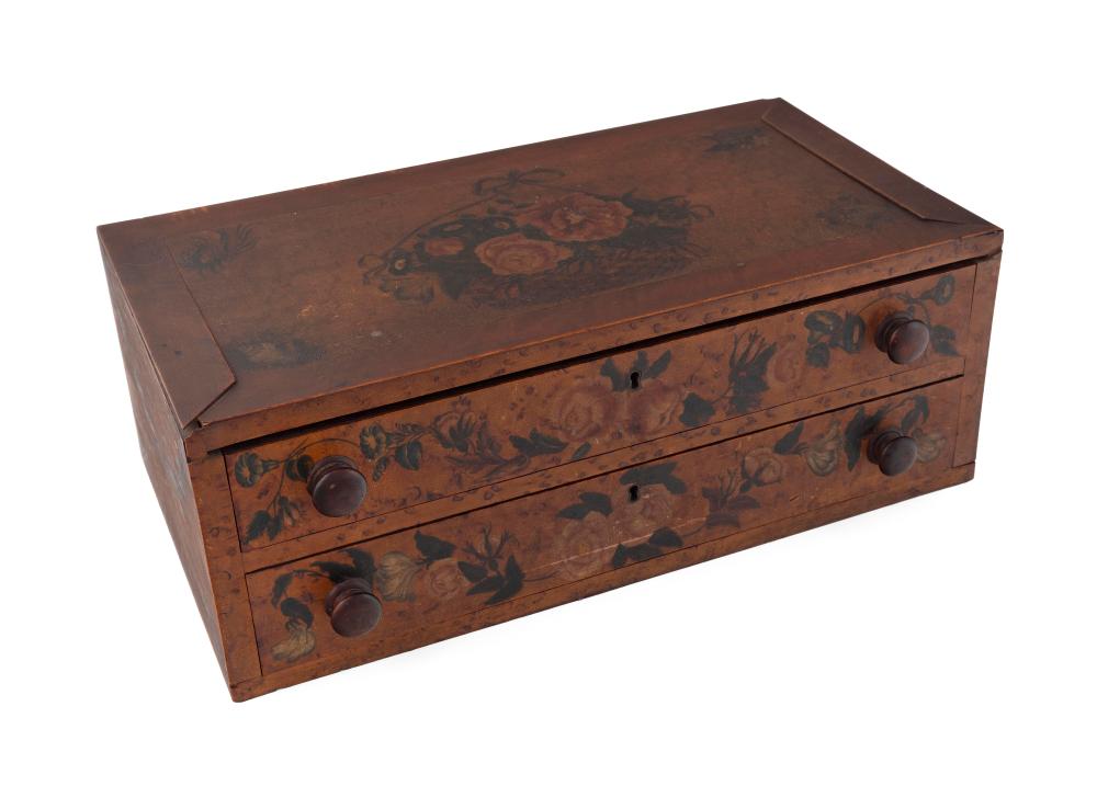 EXTRAORDINARY TWO-DRAWER BOX WITH