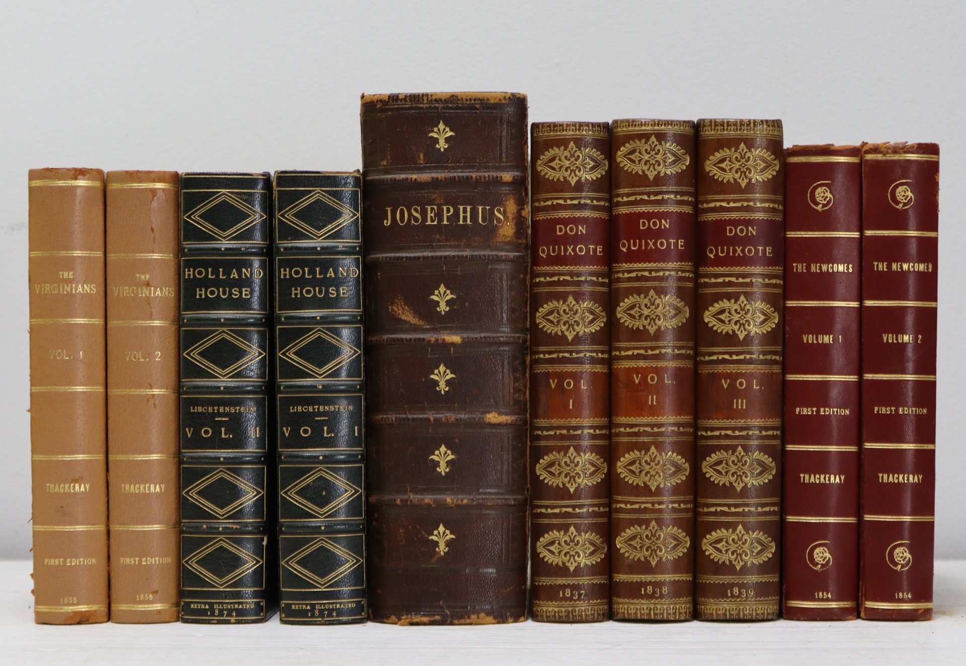 ESTATE BOOK LOT WITH W. M. THACKERAY
