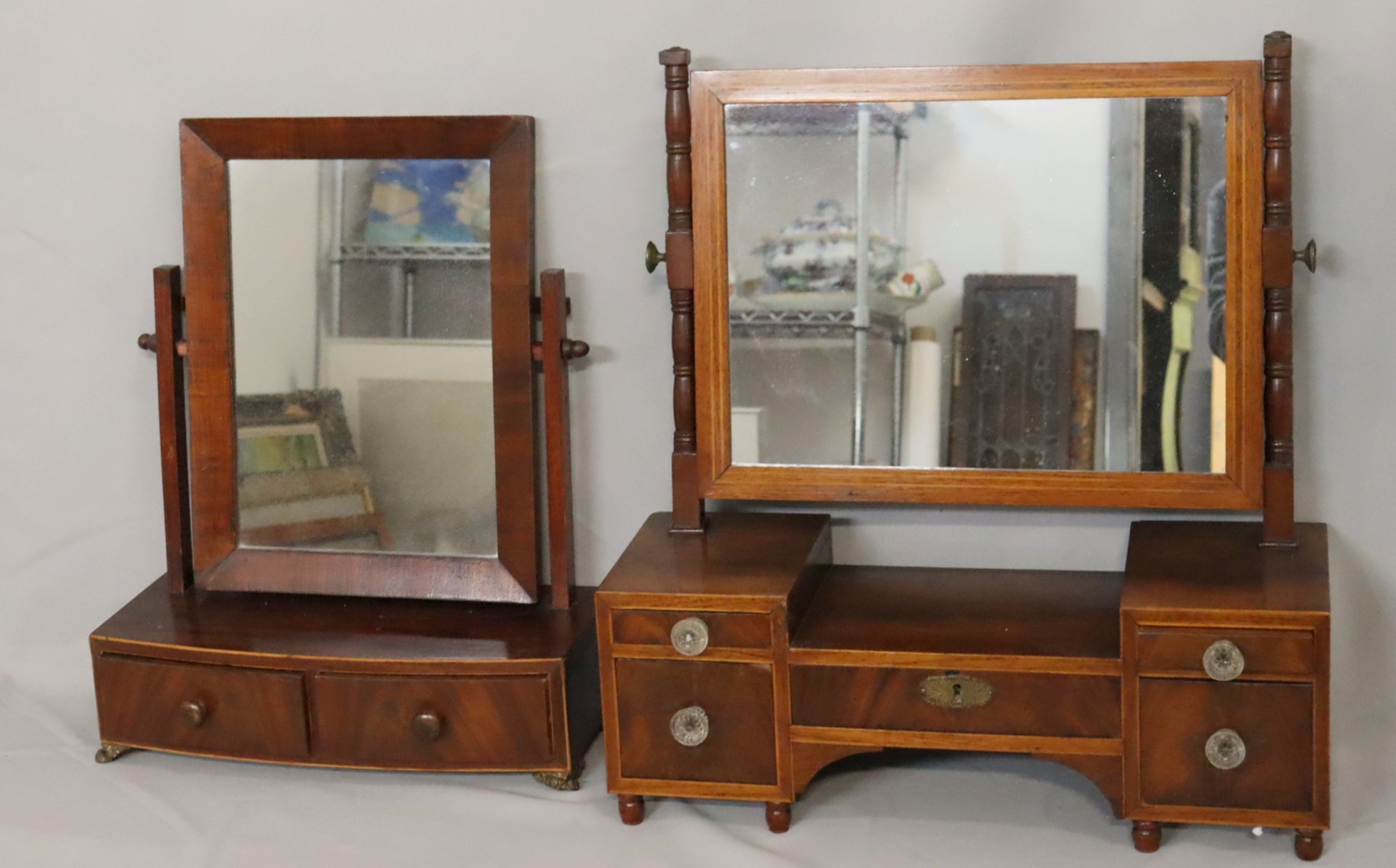 TWO 19TH CENTURY MAHOGANY TABLE