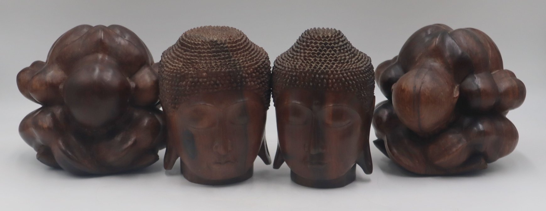 COLLECTION OF ASIAN WOOD CARVINGS  3b3765