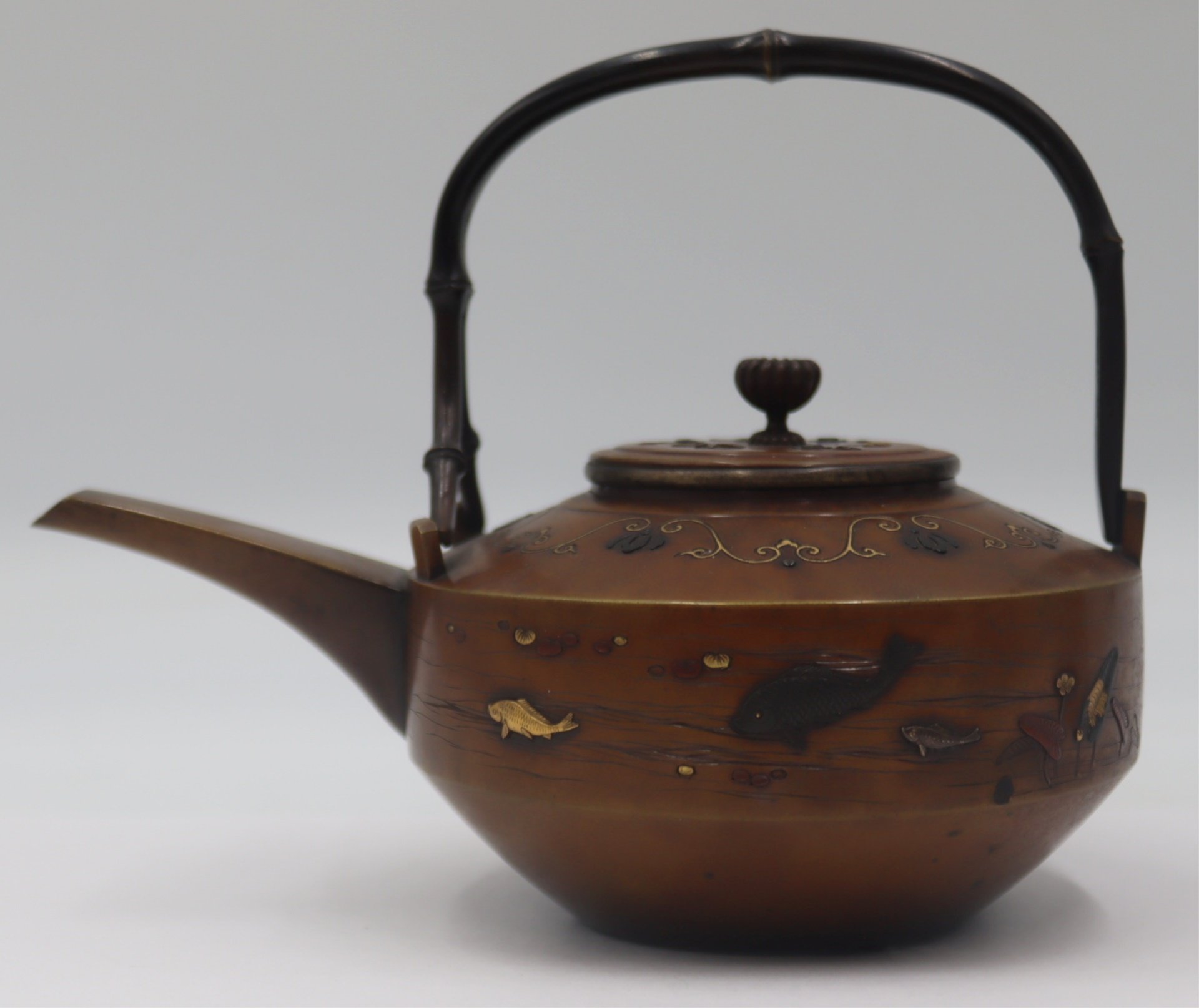 19TH C JAPANESE MEIJI MIXED METAL