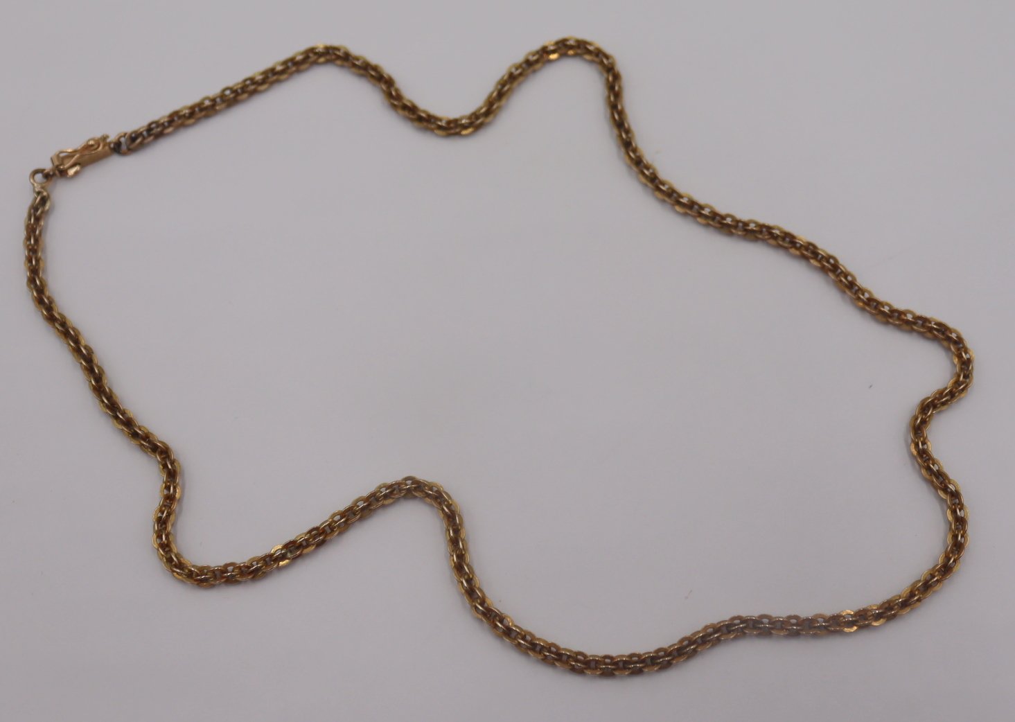 JEWELRY. 14KT GOLD CHAIN NECKLACE.