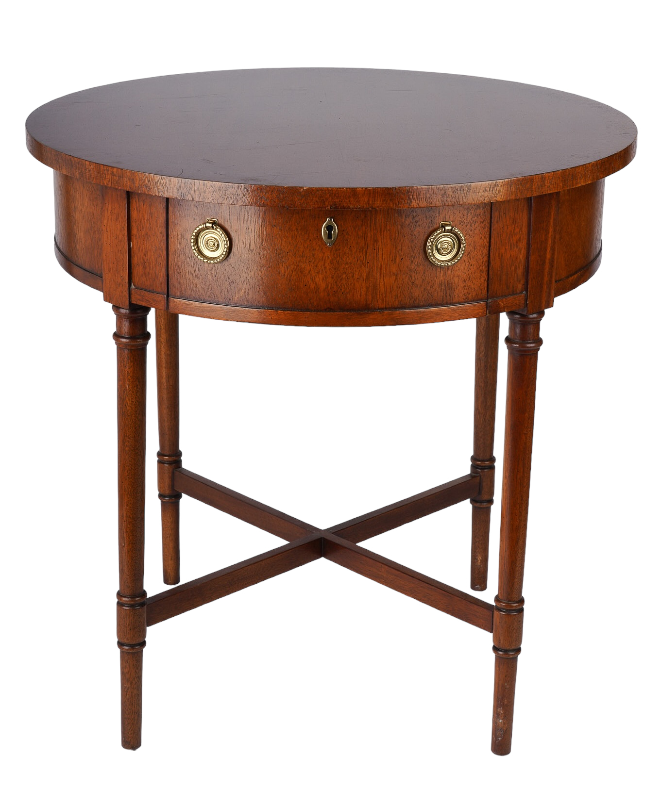 Wellington Hall mahogany side table,