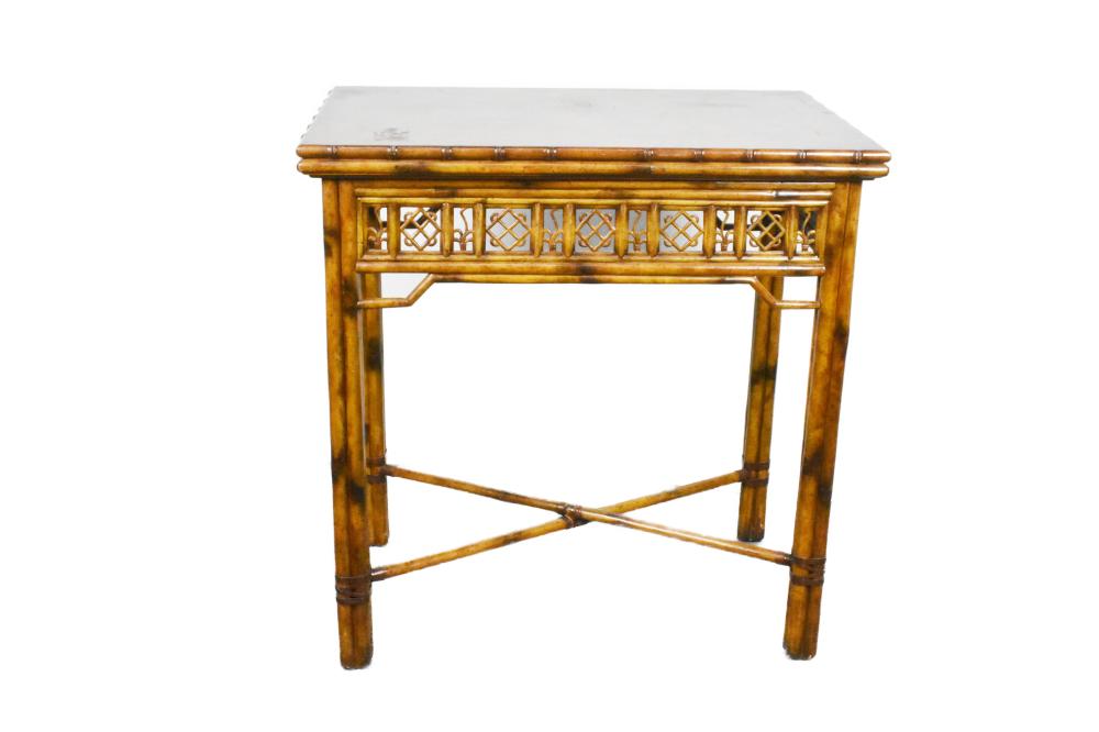 ASIAN BAMBOO CONSOLE TABLE 20TH 3b3947