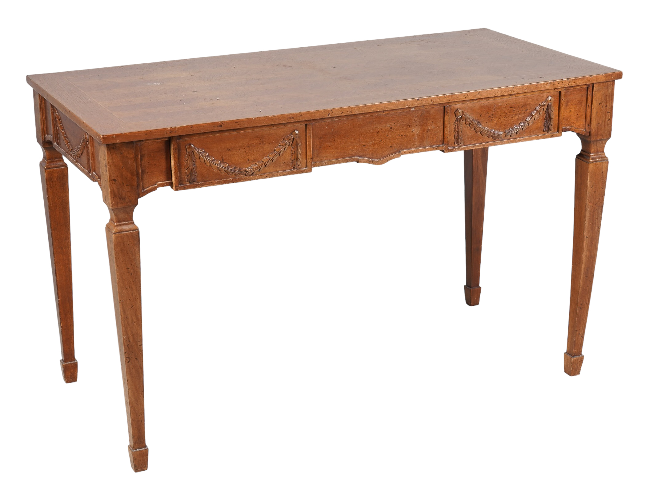Louis XVI style mahogany desk,