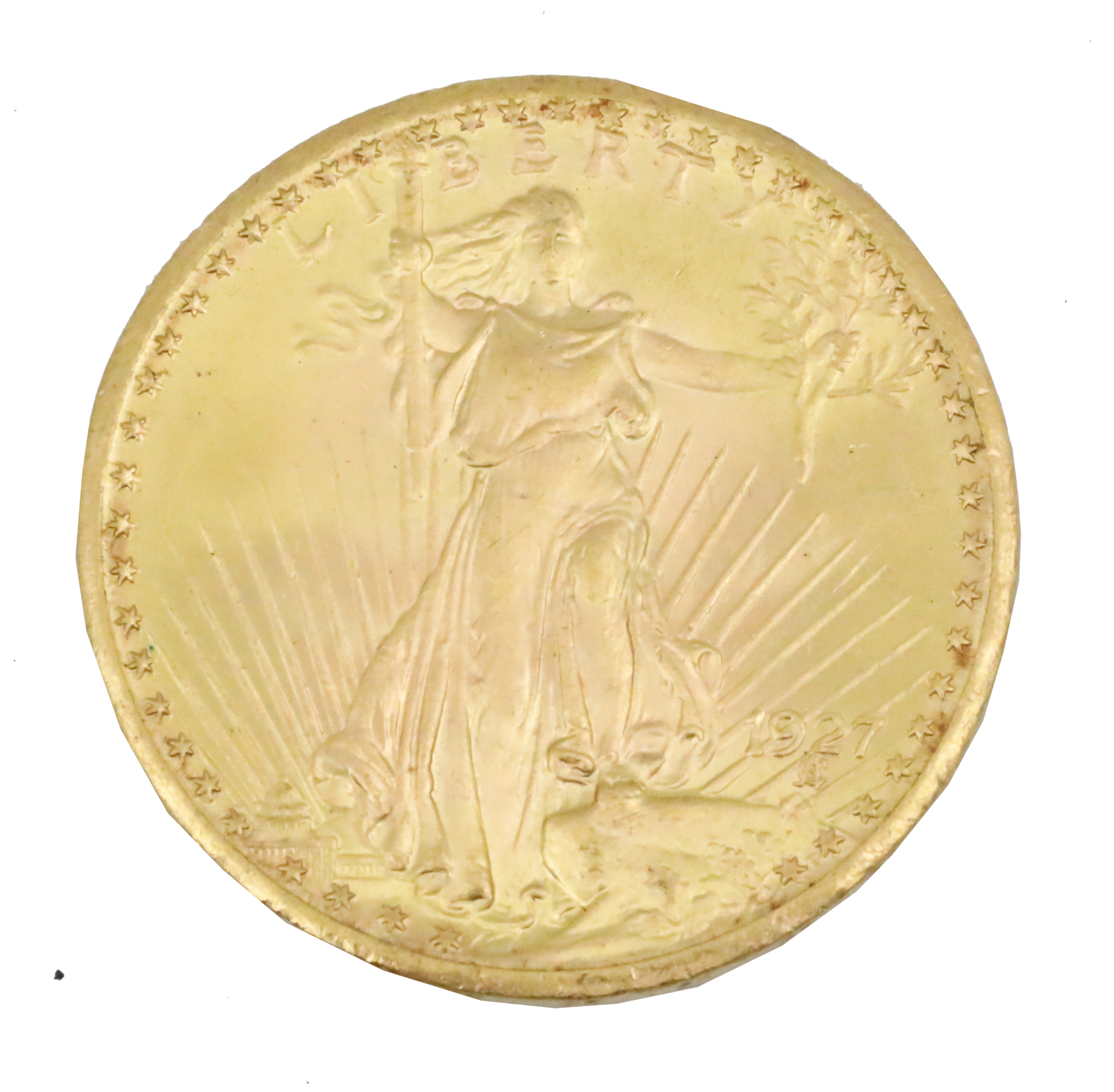 1927 MS65 GOLD $20 ST. GAULDEN