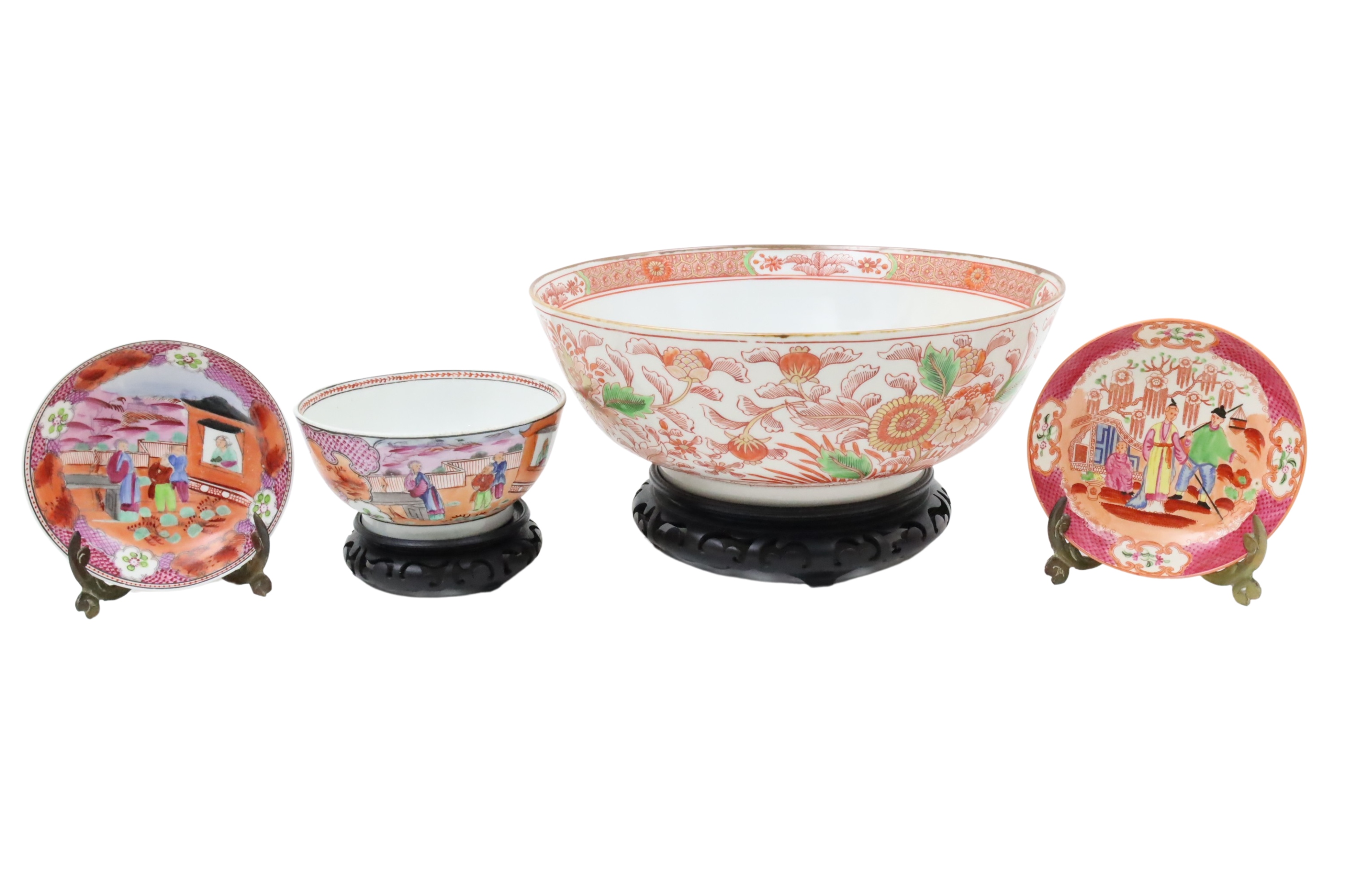 4 PCS OF ANTIQUE CHINESE EXPORT PORCELAIN