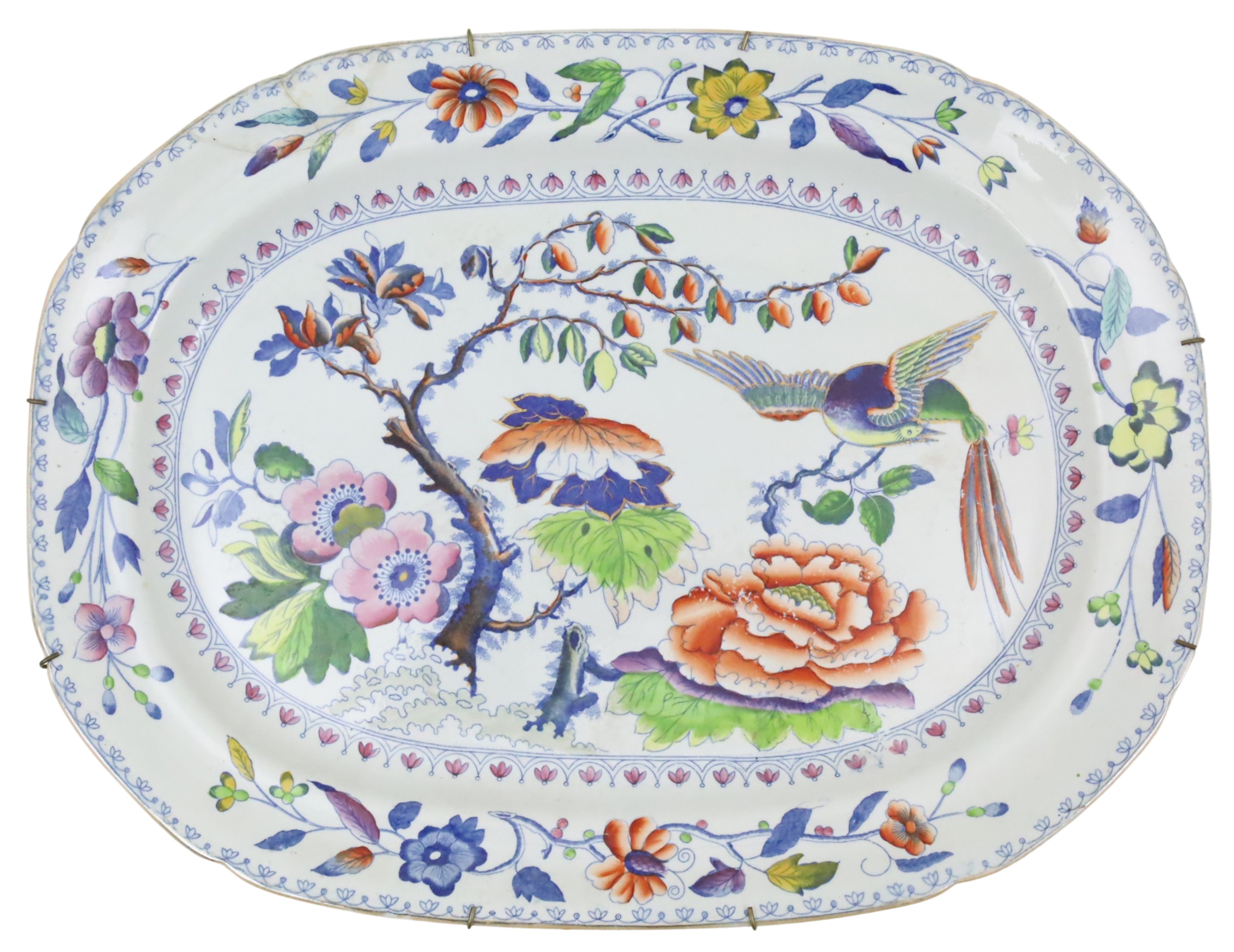 20 DAVENPORT IRONSTONE PLATTER A/F