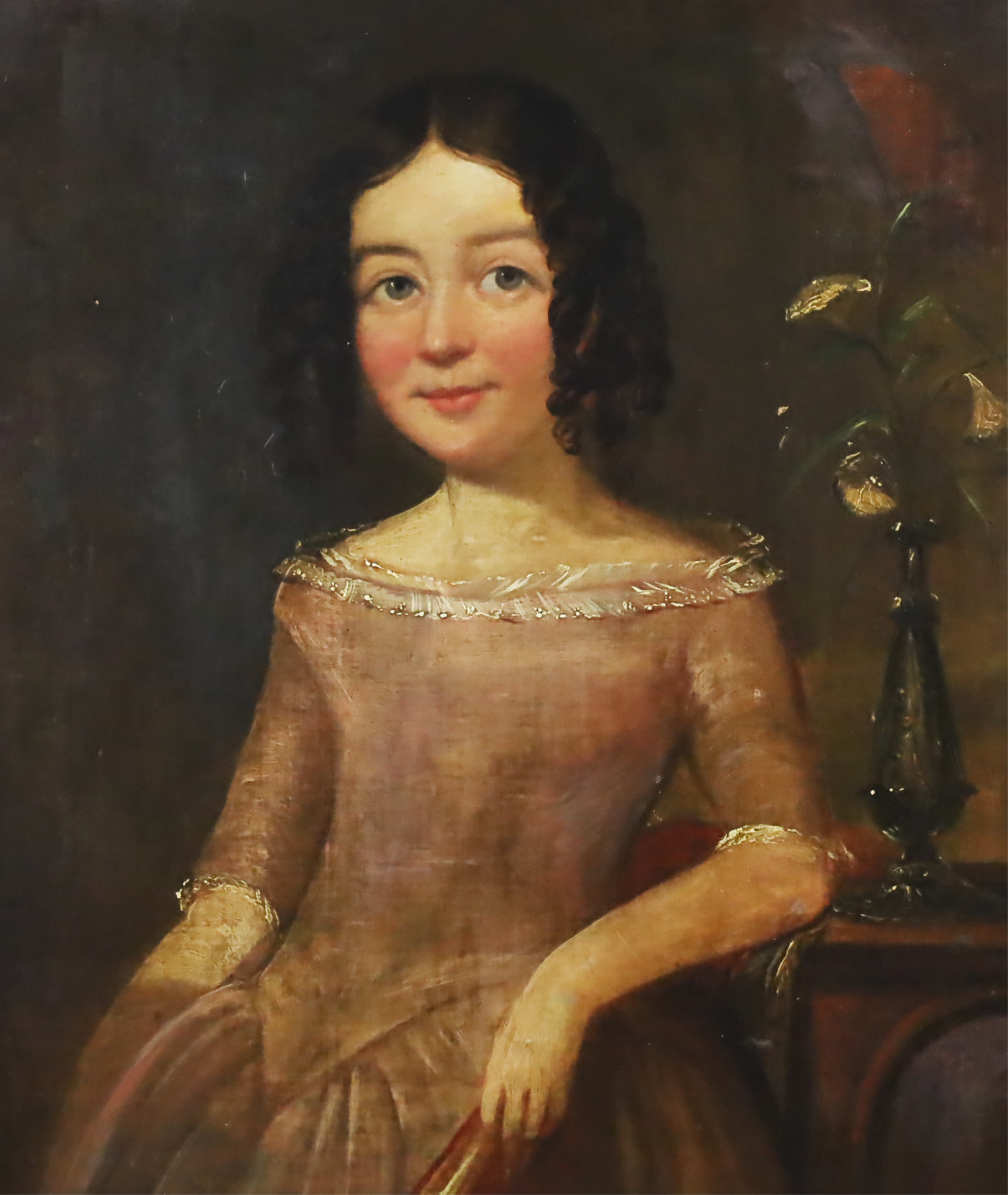 ENGLISH SCHOOL PORTRAIT OF YOUNG
