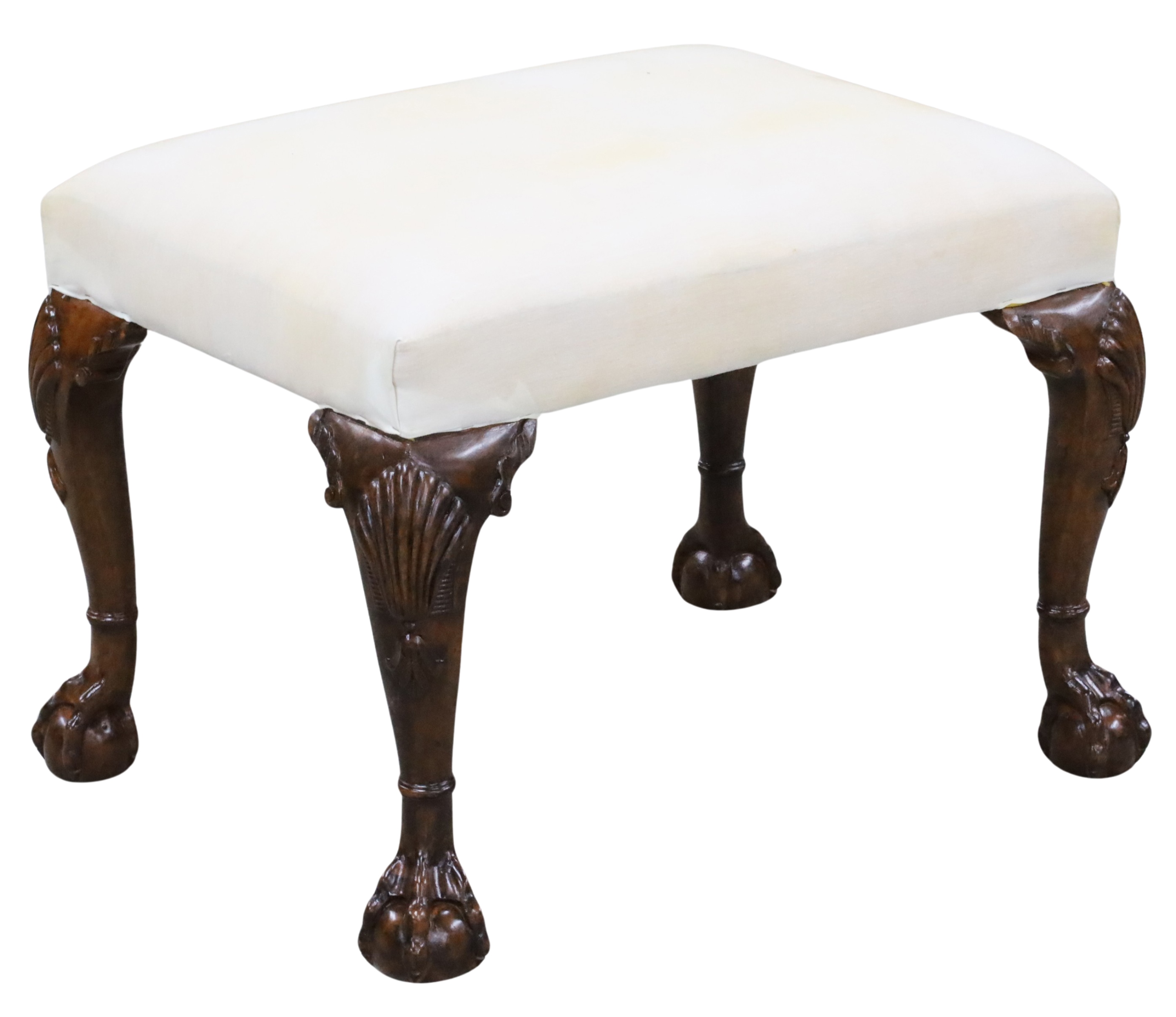 GEORGIAN STYLE WALNUT STOOL Georgian 3b3b47