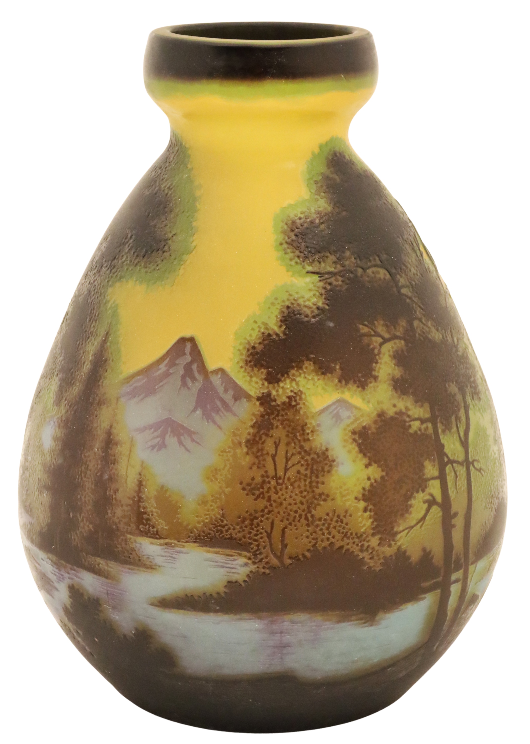 CAMEO ART GLASS VASE, MANNER OF GALLE
