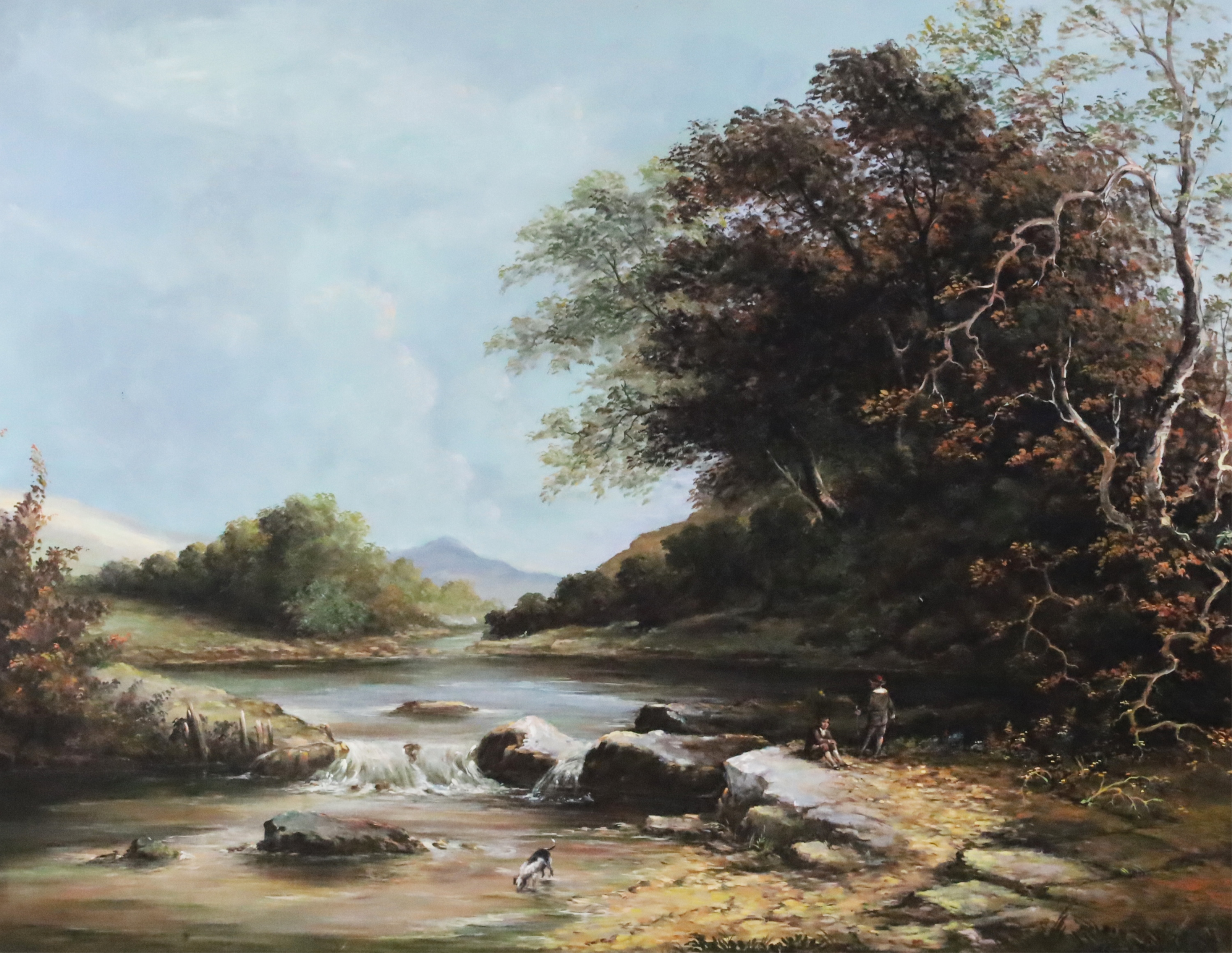 OIL ON CANVAS ENGLISH LANDSCAPE 3b3b85