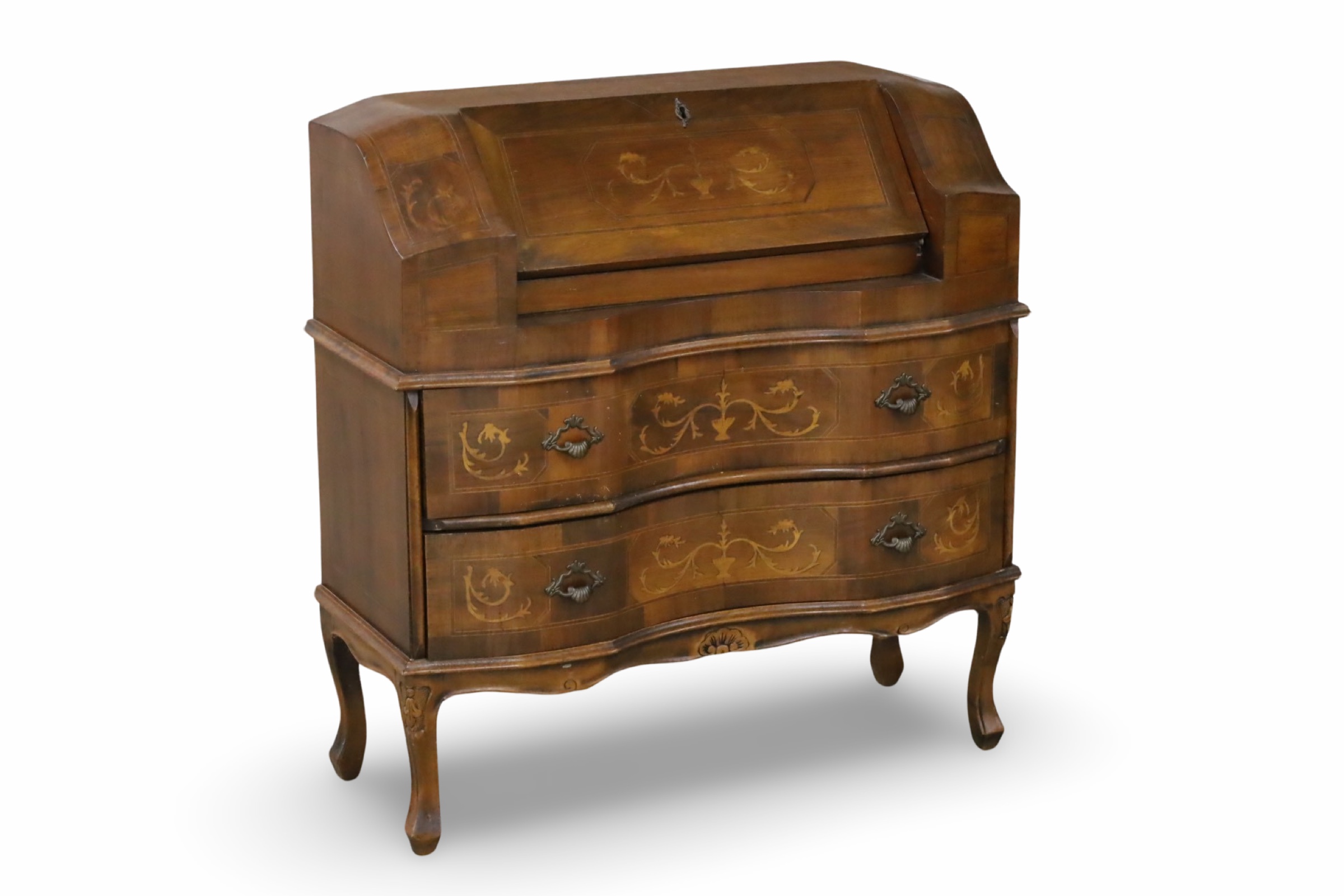 FRENCH MARQUETRY FALL FRONT BUREAU 3b3bde