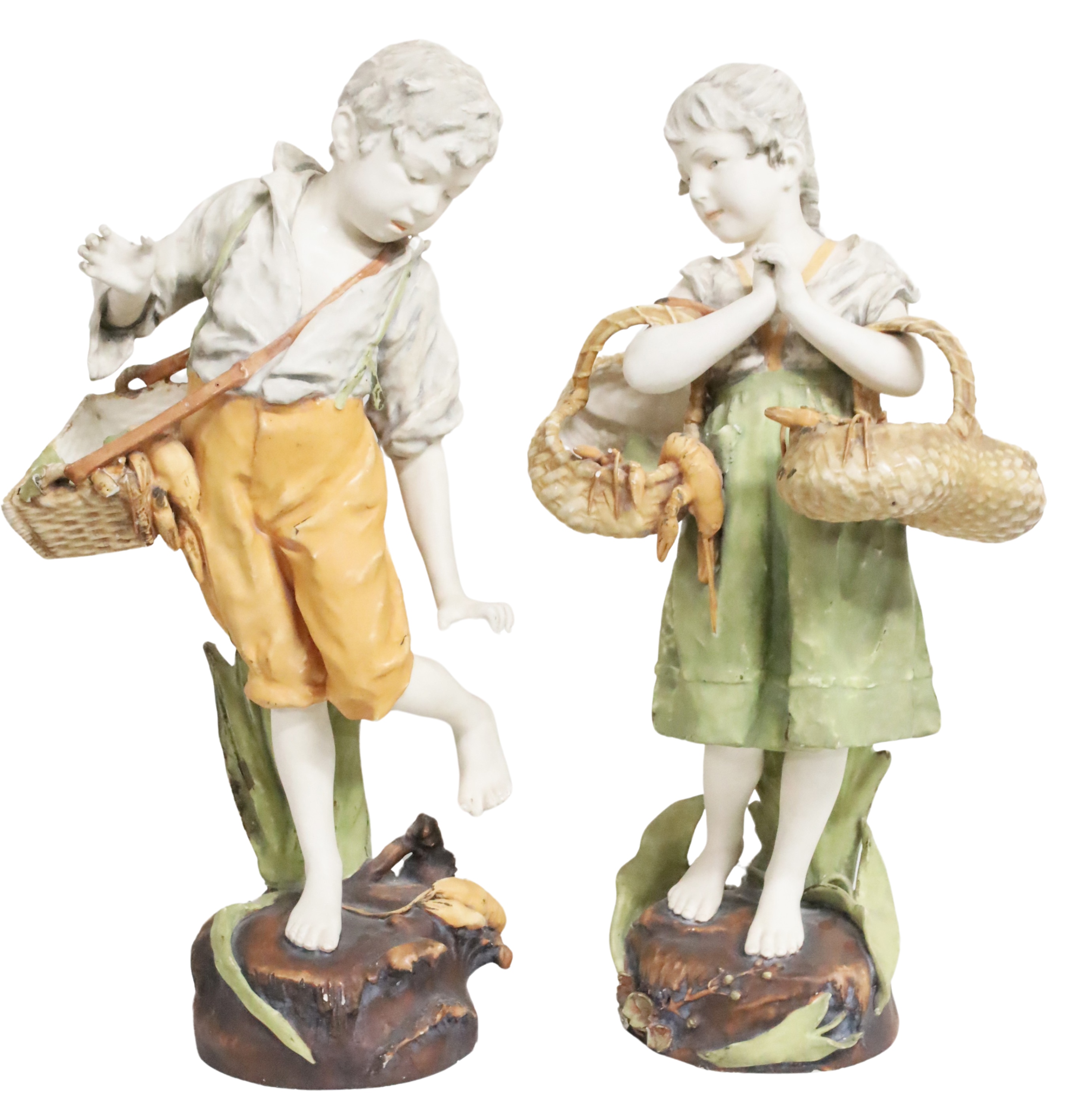 AMPHORA PORCELAIN FIGURES OF YOUNG