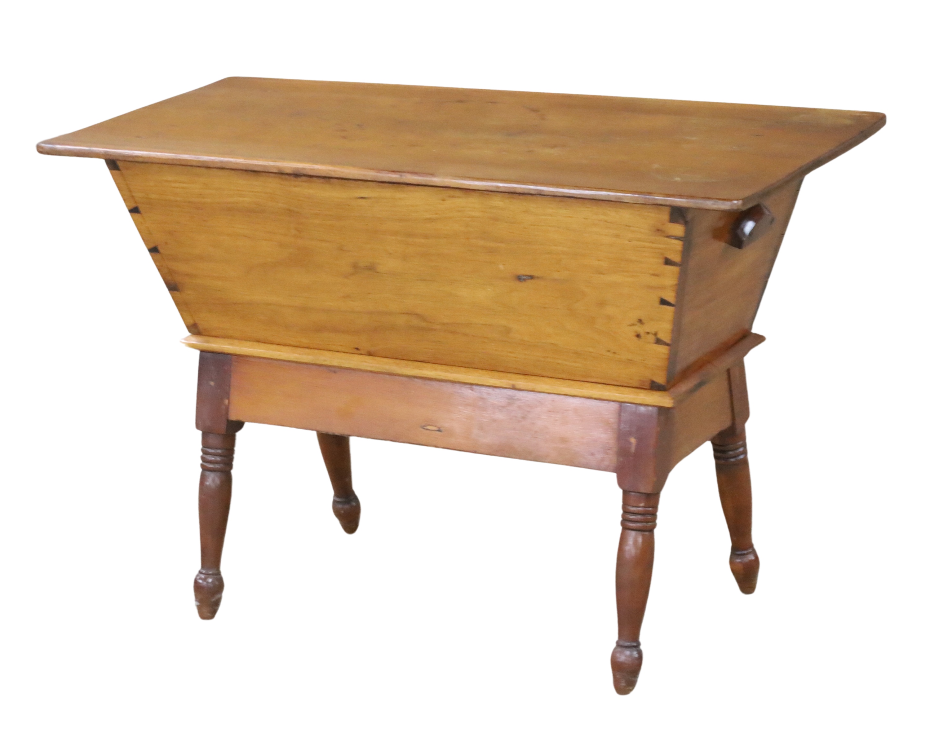 AMERICAN PINE  DOUGH BIN ON STAND