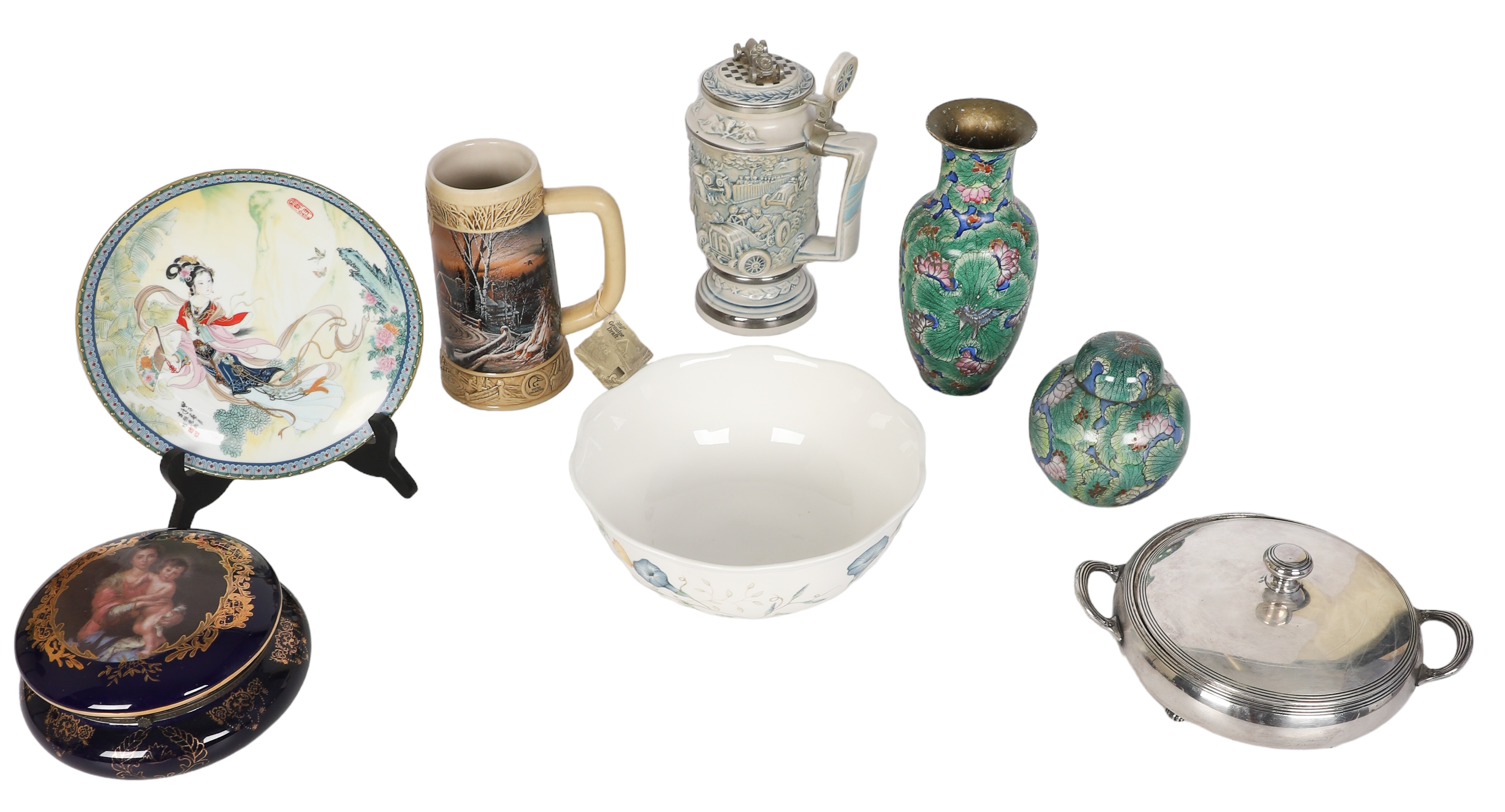 Eclectic porcelain, Pottery, silverplate