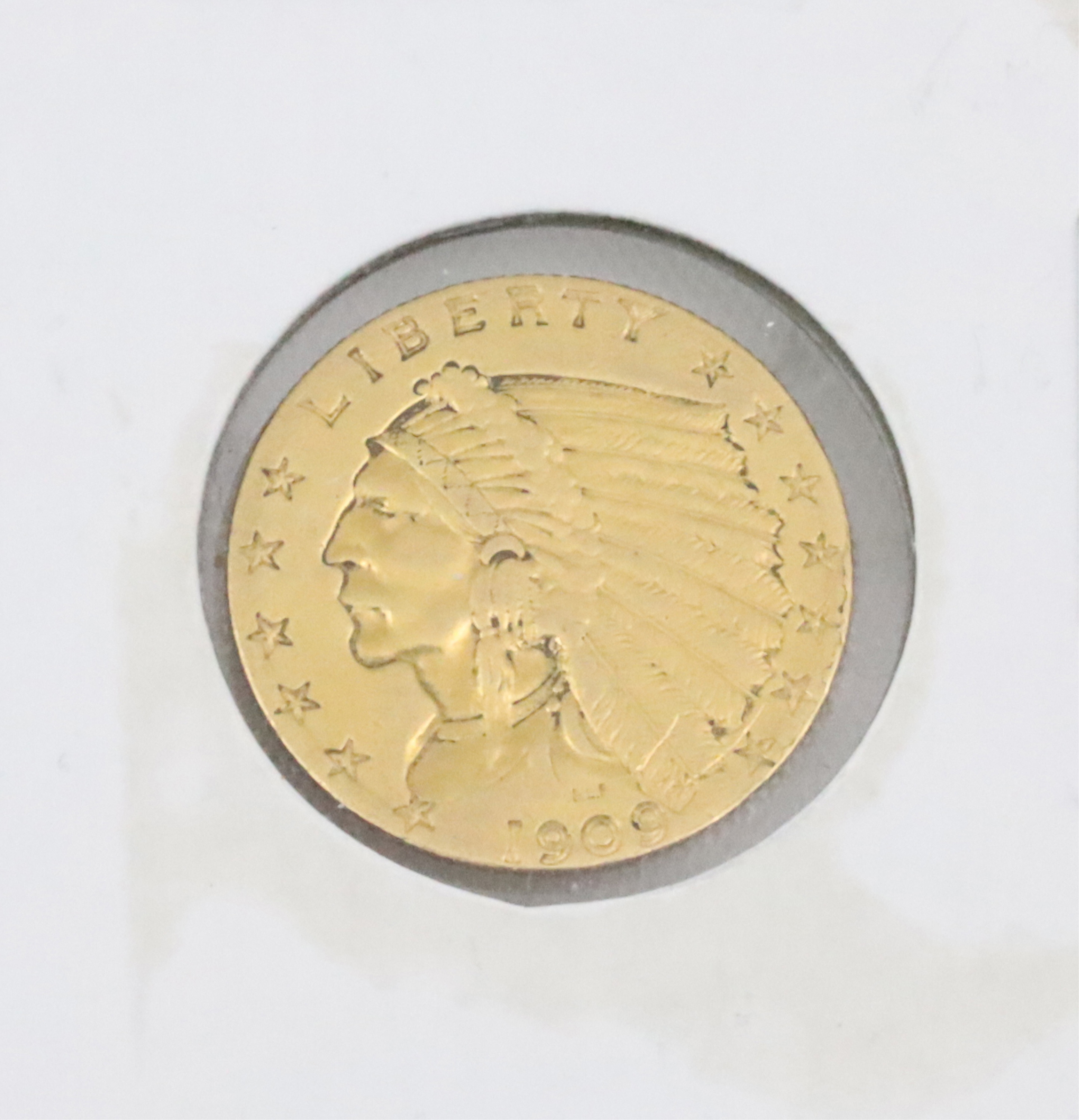 1909 VF35 $2.5 INDIAN HEAD GOLD