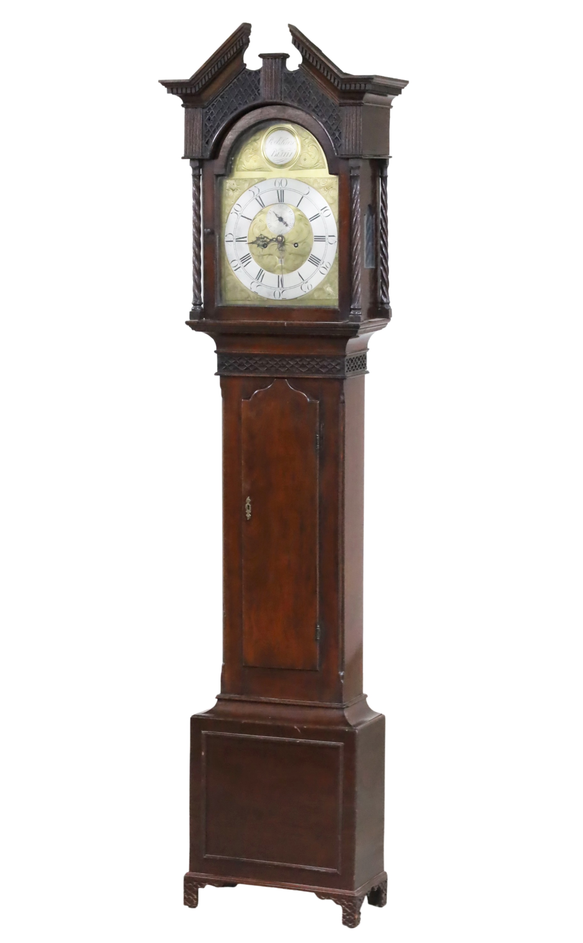 SCOTTISH MAHOGANY GRANDFATHER CLOCK,