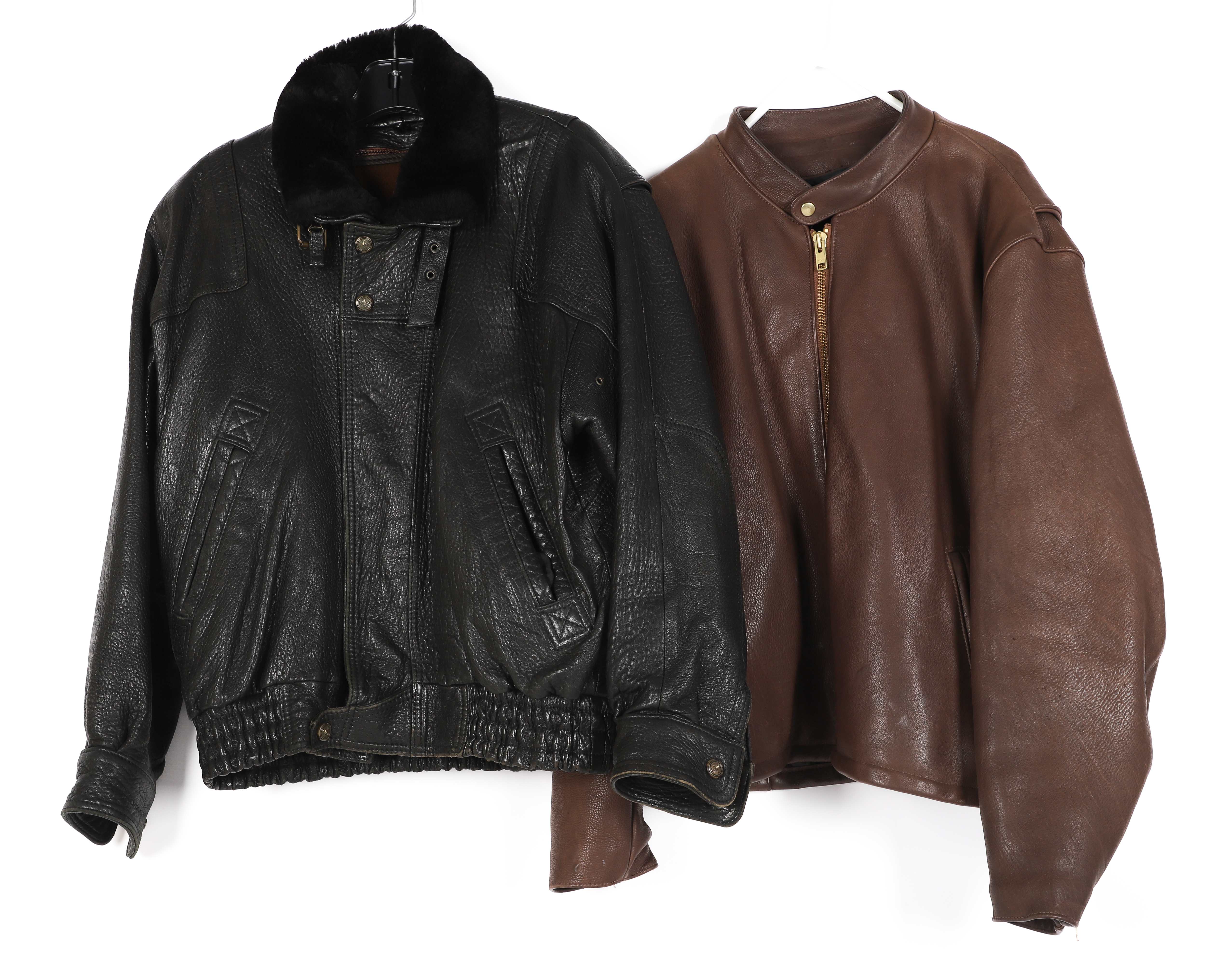 (2) Vintage leather jackets to