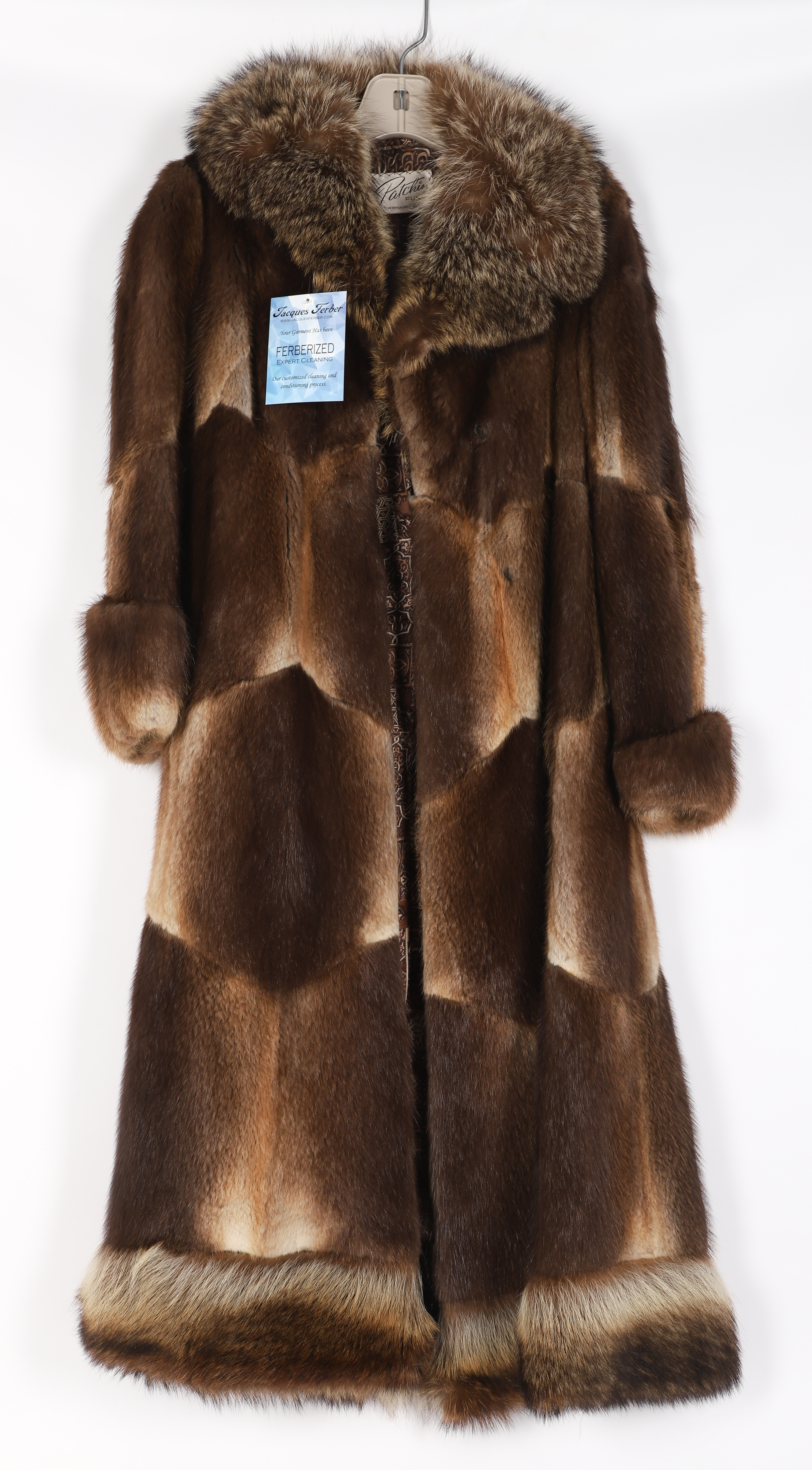 Patchin Furs full length fur coat,