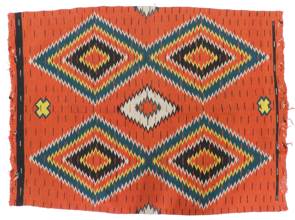 NATIVE AMERICAN NAVAJO EYE DAZZLER WOVEN