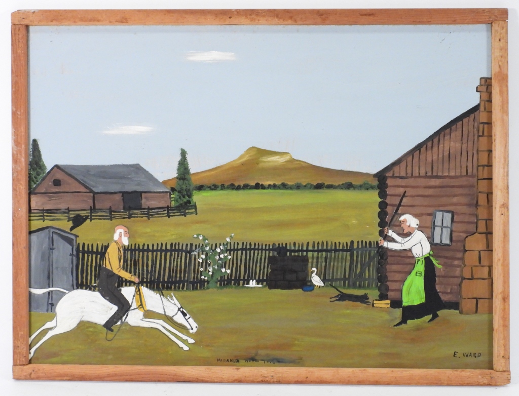 ESSIE WARD FOLK ART GENRE PAINTING 3b3d22