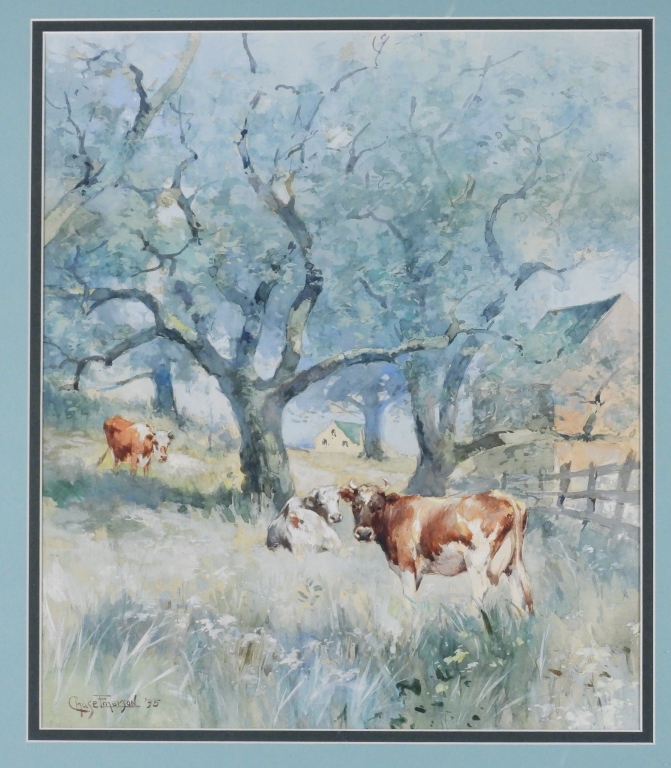 CHARLES CHASE EMERSON GRAZING COWS 3b3d20