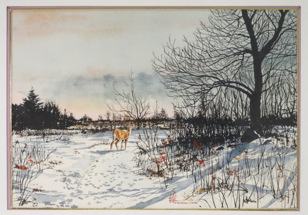 ARTHUR G. HAHN WINTER FOREST LANDSCAPE