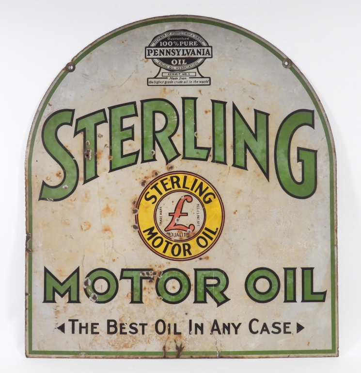 STERLING MOTOR OIL ENAMEL PAINTED 3b3d75