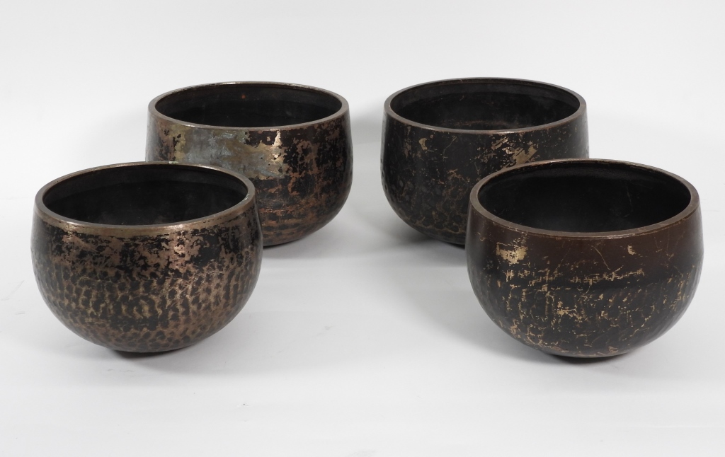 4PC TIBETAN SINGING BOWLS Tibet,Early