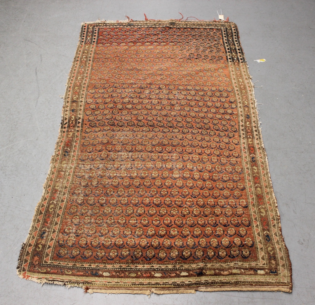 RED GEOMETRIC MIDDLE EASTERN RUG