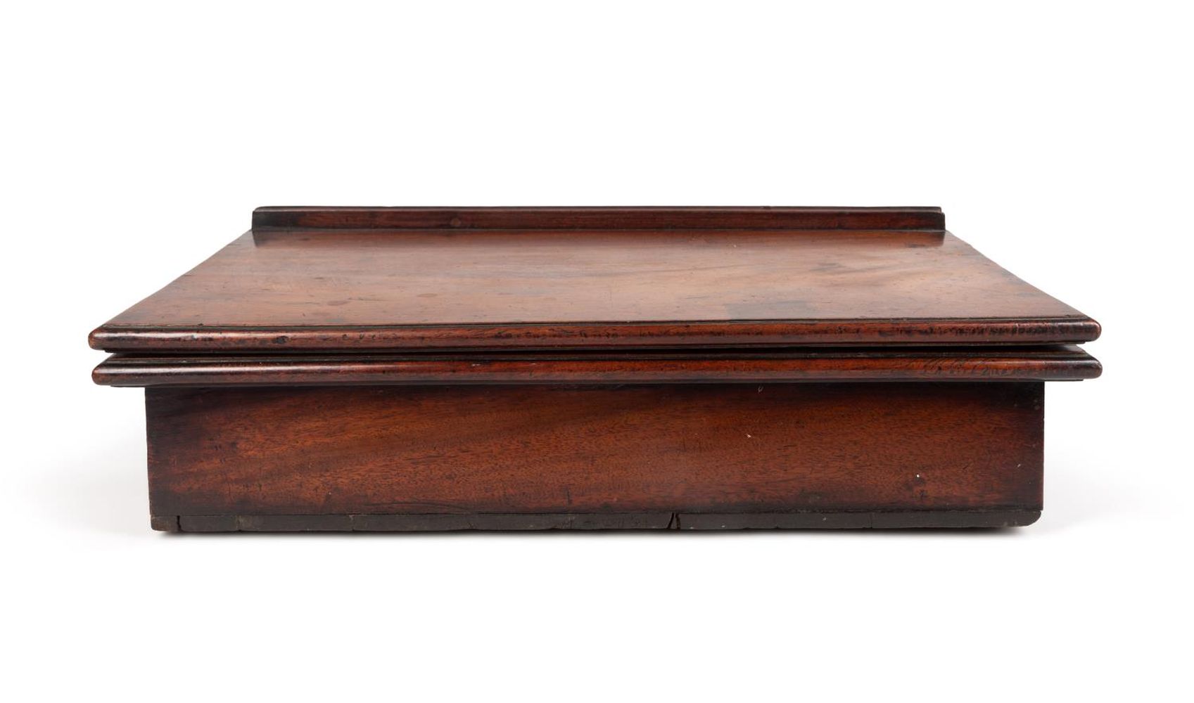 19TH C. ENGLISH MAHOGANY TRAVEL