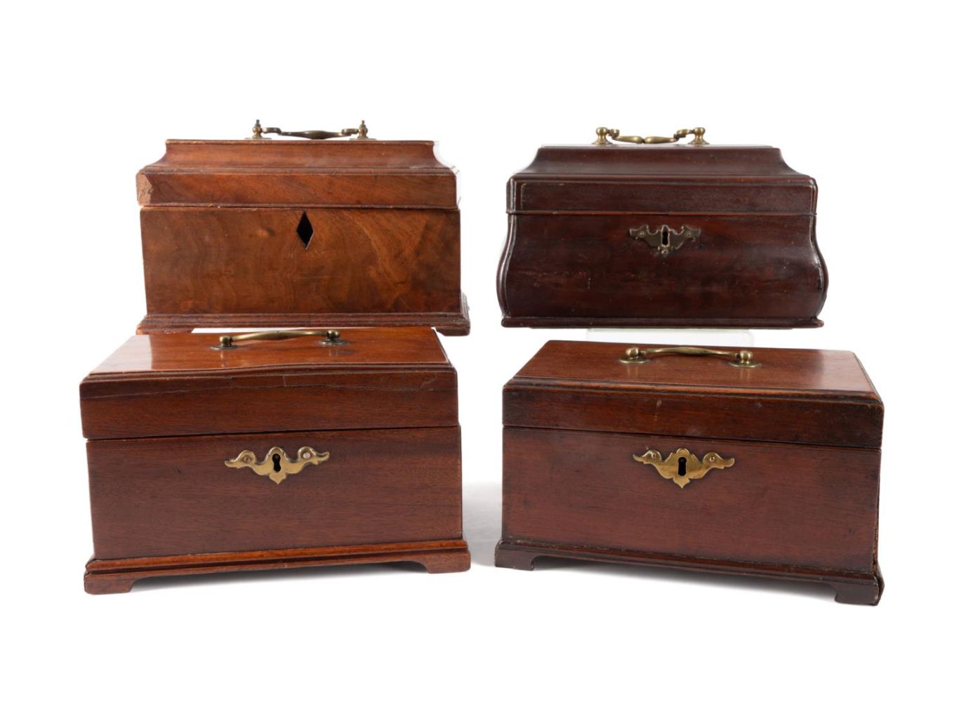 FOUR 18TH 19TH C GEORGIAN MAHOGANY 3b3de7