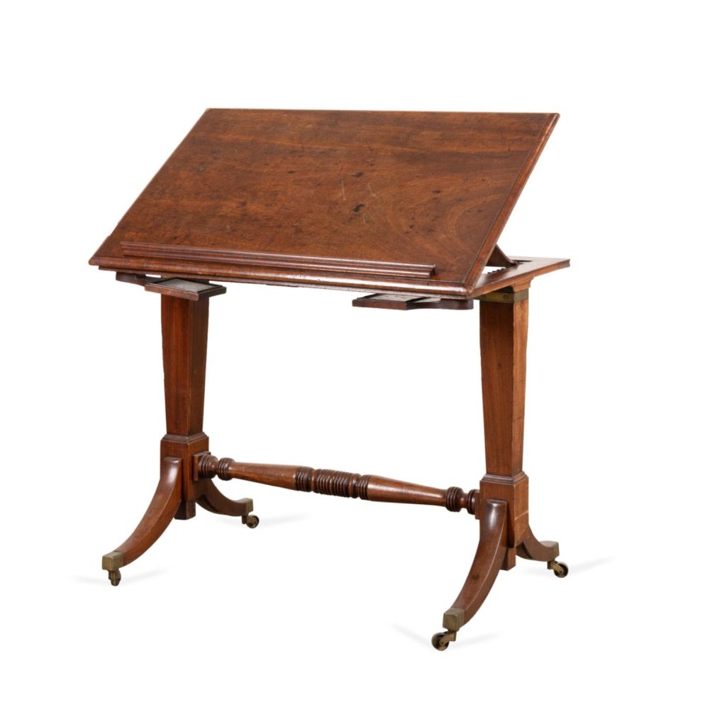 REGENCY MAHOGANY ARCHITECT S TABLE  3b3df2