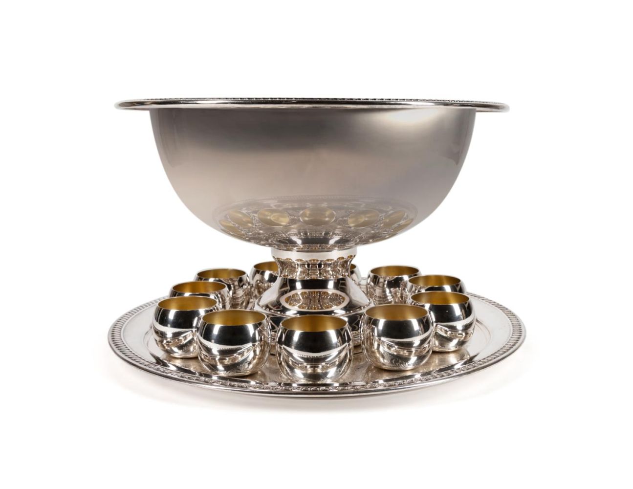 13PC AMERICAN SILVERPLATE PUNCH