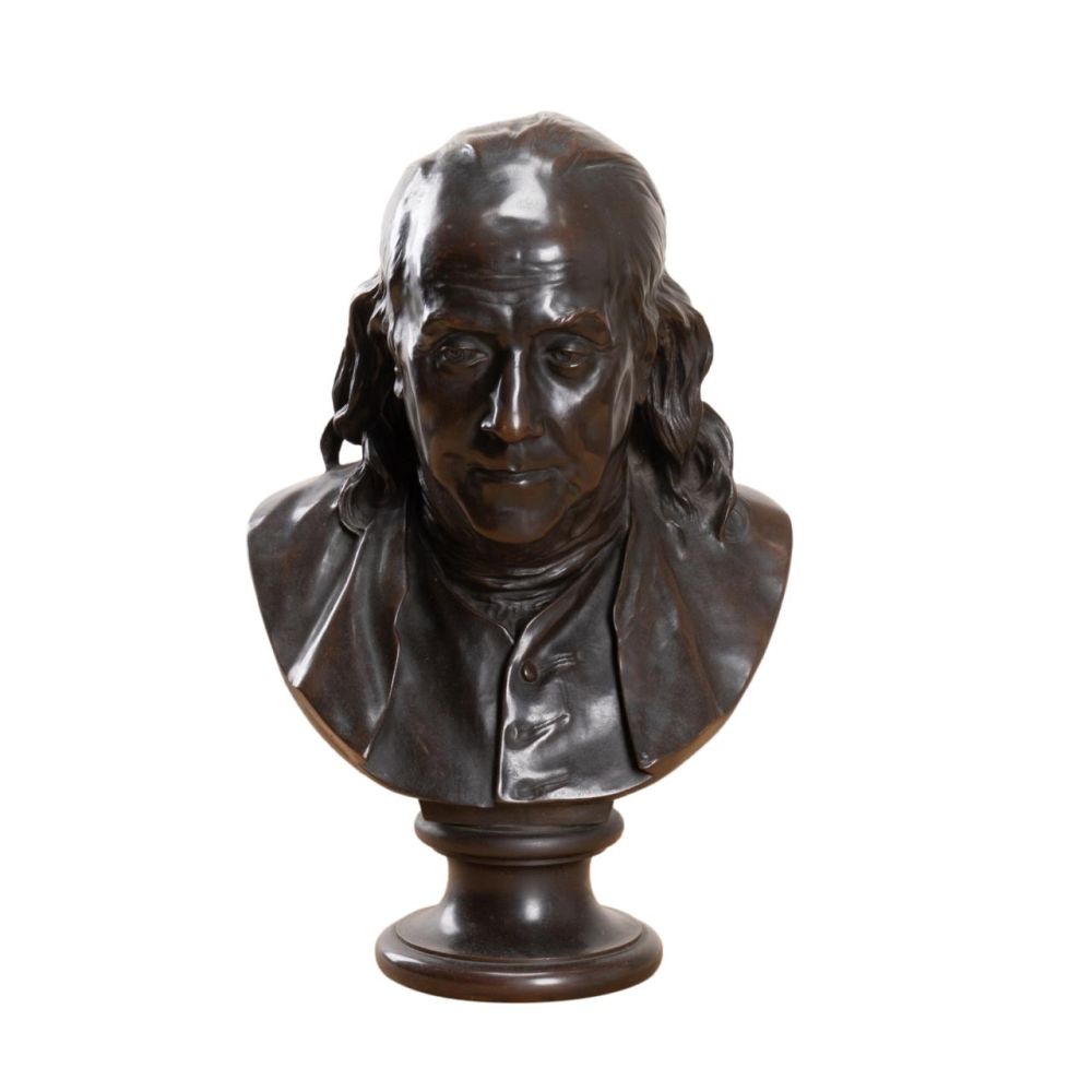 AFTER HOUDON, BENJAMIN FRANKLIN,