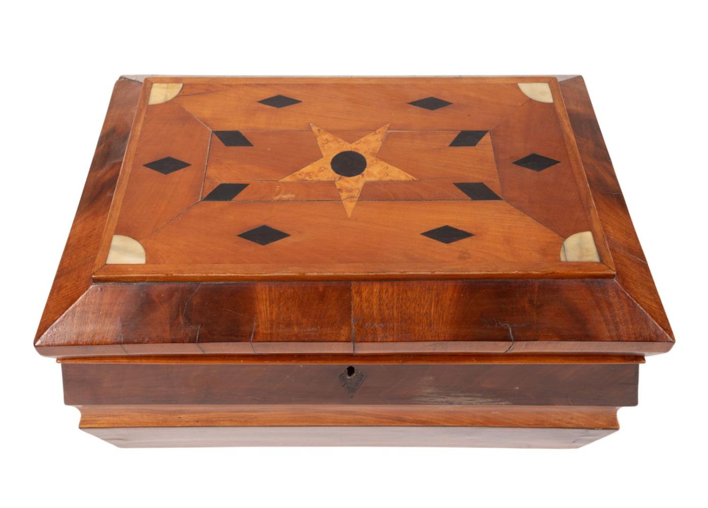 19TH C AMERICAN PARQUETRY INLAID 3b3ebe