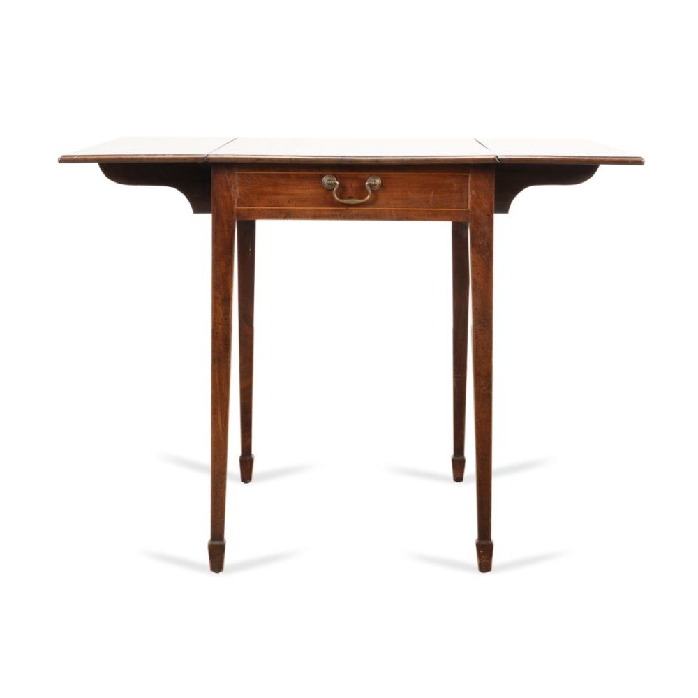 19TH C. ENGLISH GEORGIAN MAHOGANY PEMBROKE