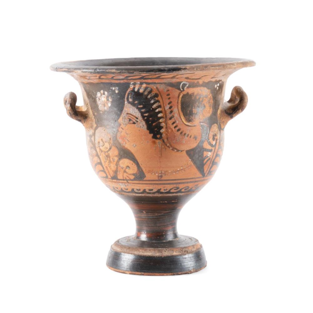 SMALL APULIAN RED FIGURE BELL KRATER  3b3f29