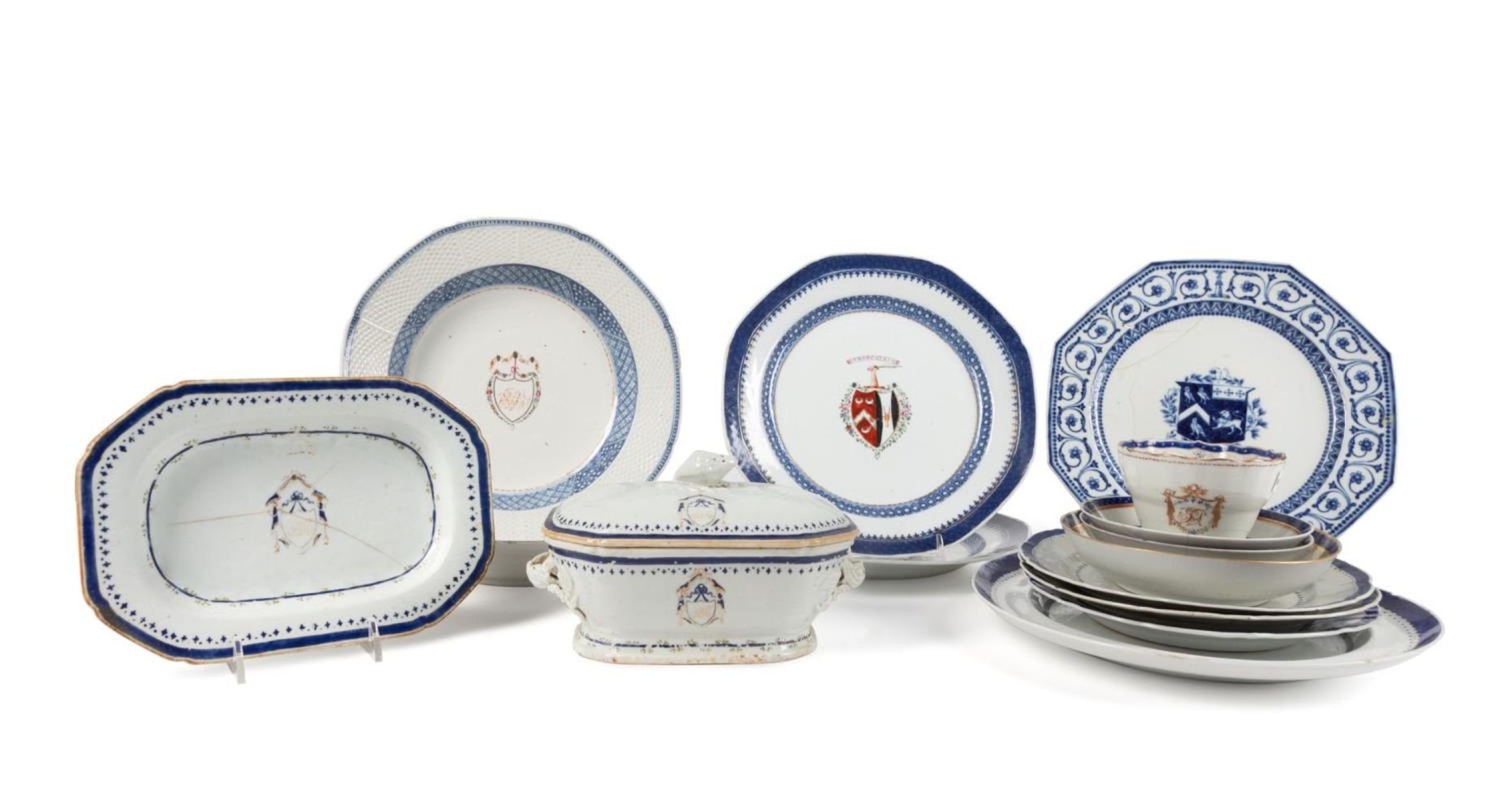 15PCS CHINESE EXPORT ARMORIAL TABLEWARE 3b3f9a