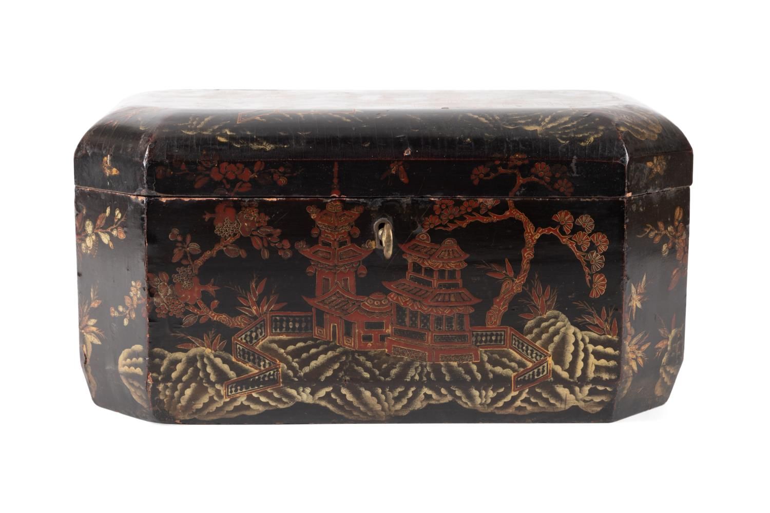 19TH C. CHINESE EXPORT BLACK LACQUERED