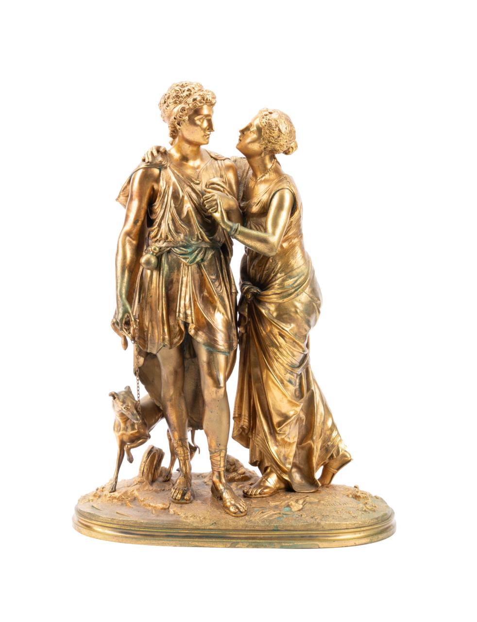 JEAN-LOUIS GREGOIRE, BRONZE COURTING