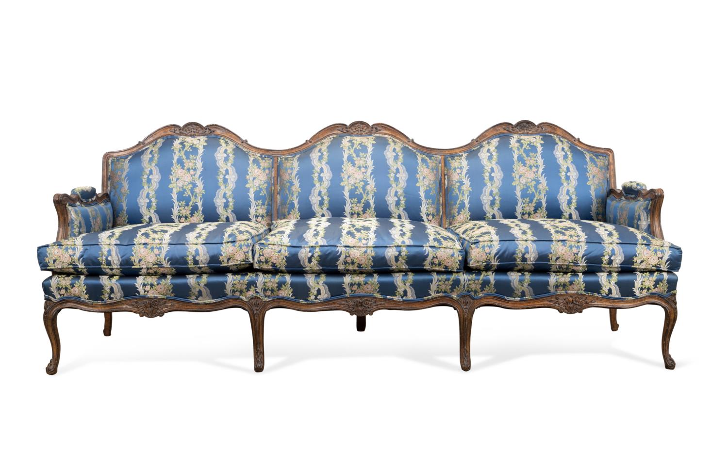LOUIS XV STYLE UPHOLSTERED THREE