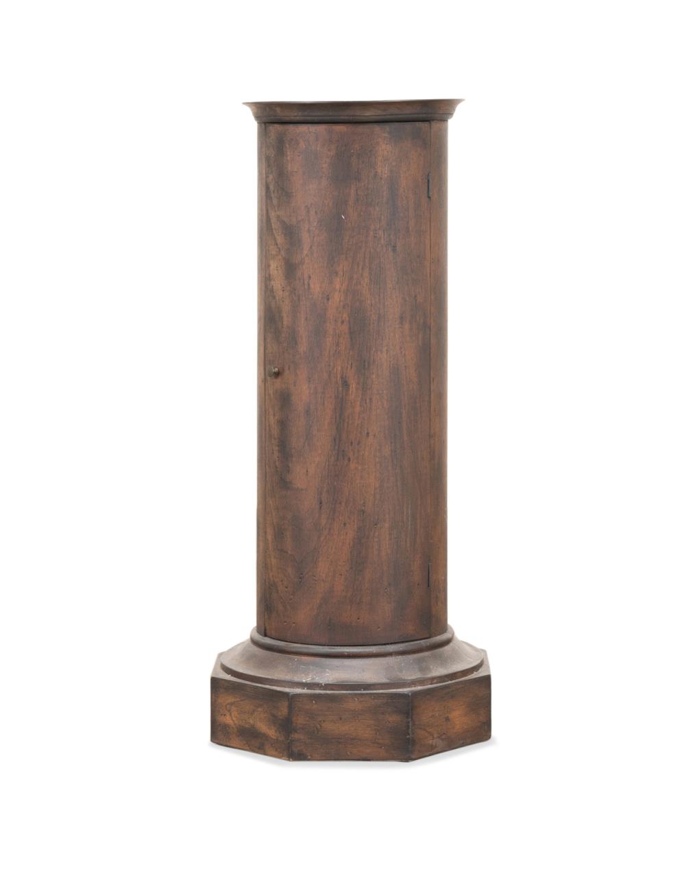 EMPIRE STYLE WALNUT COLUMNAR PEDESTAL 3b3ffd