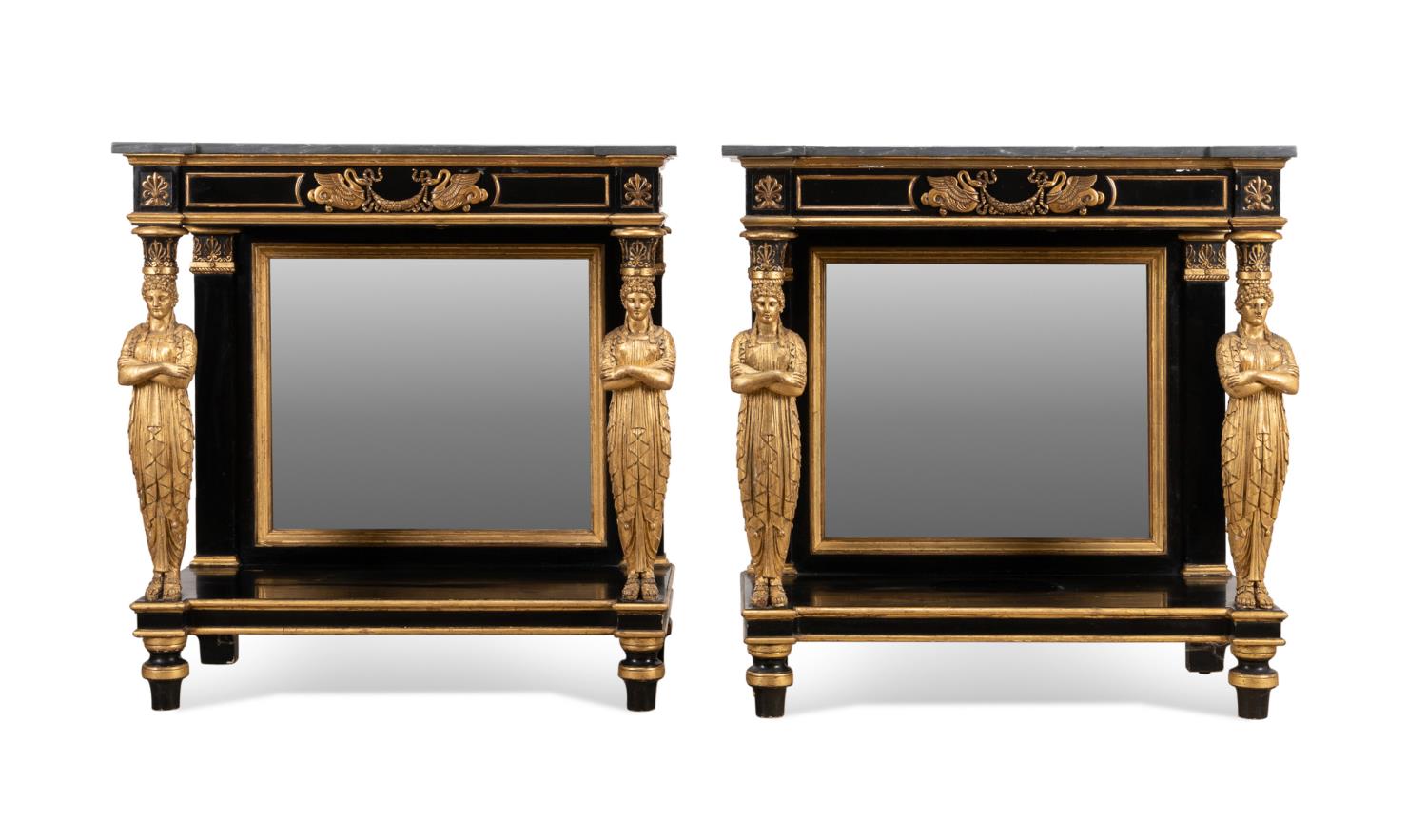 PR EMPIRE STYLE GILTWOOD MARBLE