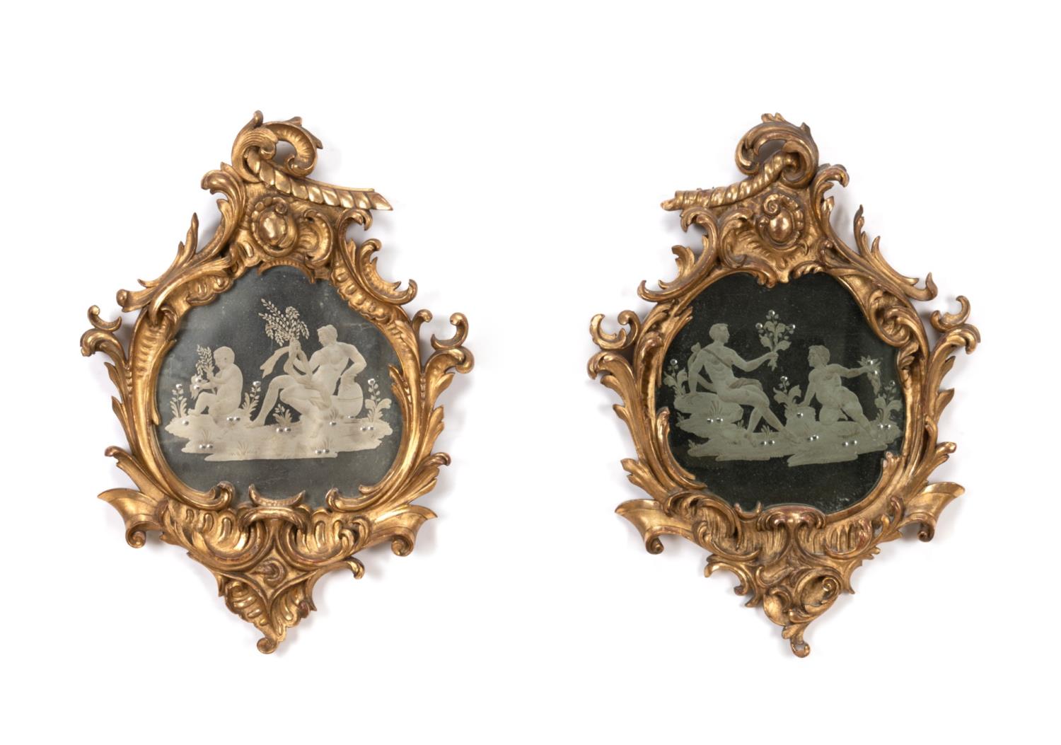 PAIR ITALIAN VENETIAN GILTWOOD